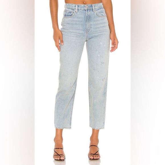 Hudson Women’s Jeans Sz 32 Elly Extra High Waist Tapered Crop - Picture 1 of 8